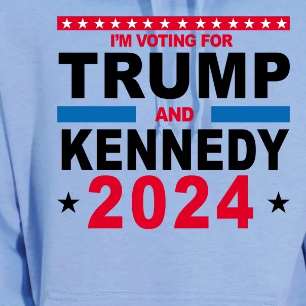 Im Voting For Trump And Kennedy 2024 Election Unisex Surf Hoodie