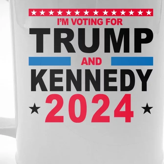 Im Voting For Trump And Kennedy 2024 Election Front & Back Beer Stein