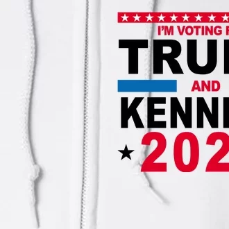 Im Voting For Trump And Kennedy 2024 Election Full Zip Hoodie