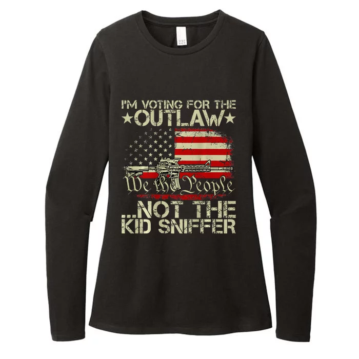 IM Voting For The Outlaw Not The Sniffer Womens CVC Long Sleeve Shirt