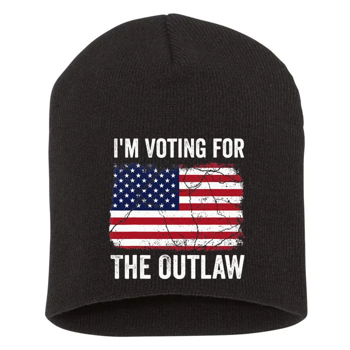 IM Voting For The Outlaw 2024 Short Acrylic Beanie