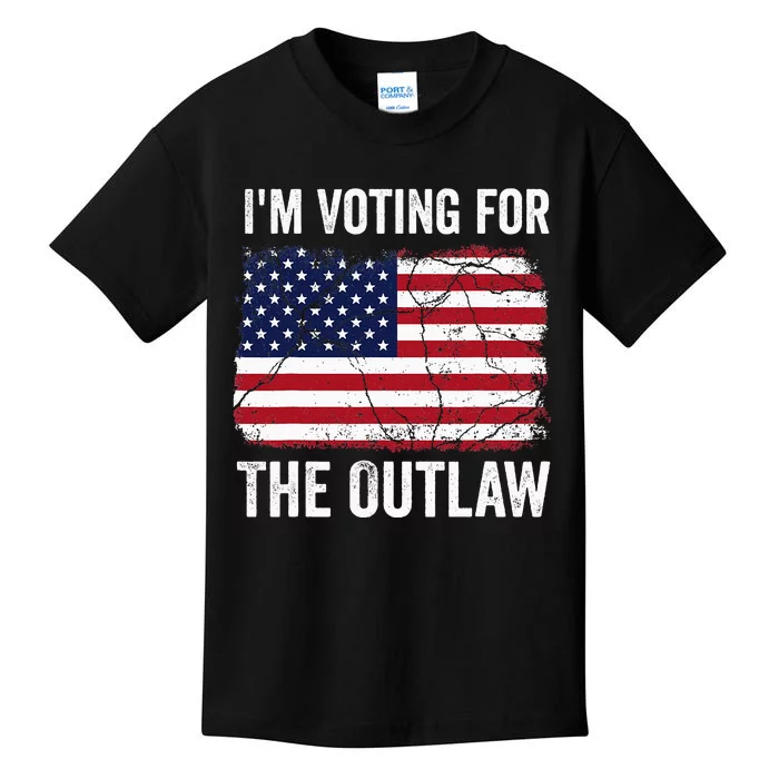 IM Voting For The Outlaw 2024 Kids T-Shirt