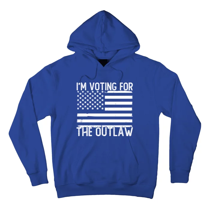 IM Voting For The Outlaw Gift Fourth Of July Trump 2026 Great Gift Hoodie