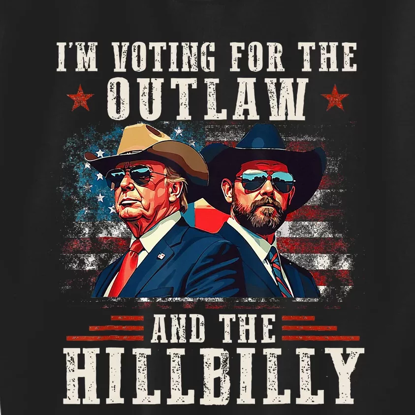 IM Voting For The Outlaw And The Hillbilly 2024 Kids Sweatshirt