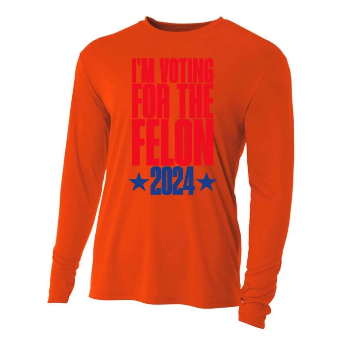 IM Voting For The Trump Felon Conviction 2024 Cooling Performance Long Sleeve Crew