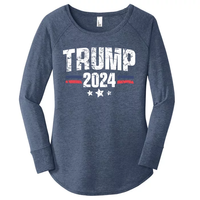 Im Voting For The Felon Grunge Front And Back Design Front & Back Women's Perfect Tri Tunic Long Sleeve Shirt