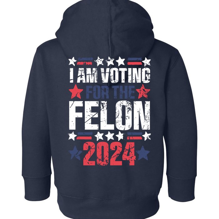 Im Voting For The Felon Grunge Front And Back Design Front & Back Toddler Hoodie