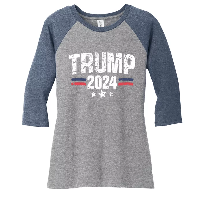 Im Voting For The Felon Grunge Front And Back Design Front & Back Women's Tri-Blend 3/4-Sleeve Raglan Shirt