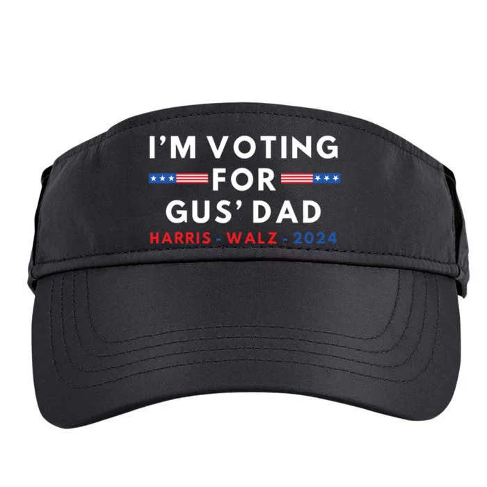 Im Voting For Gus Dad Vote Harris Walim Voting For Gus Dad Vote Harriz 2024 Adult Drive Performance Visor