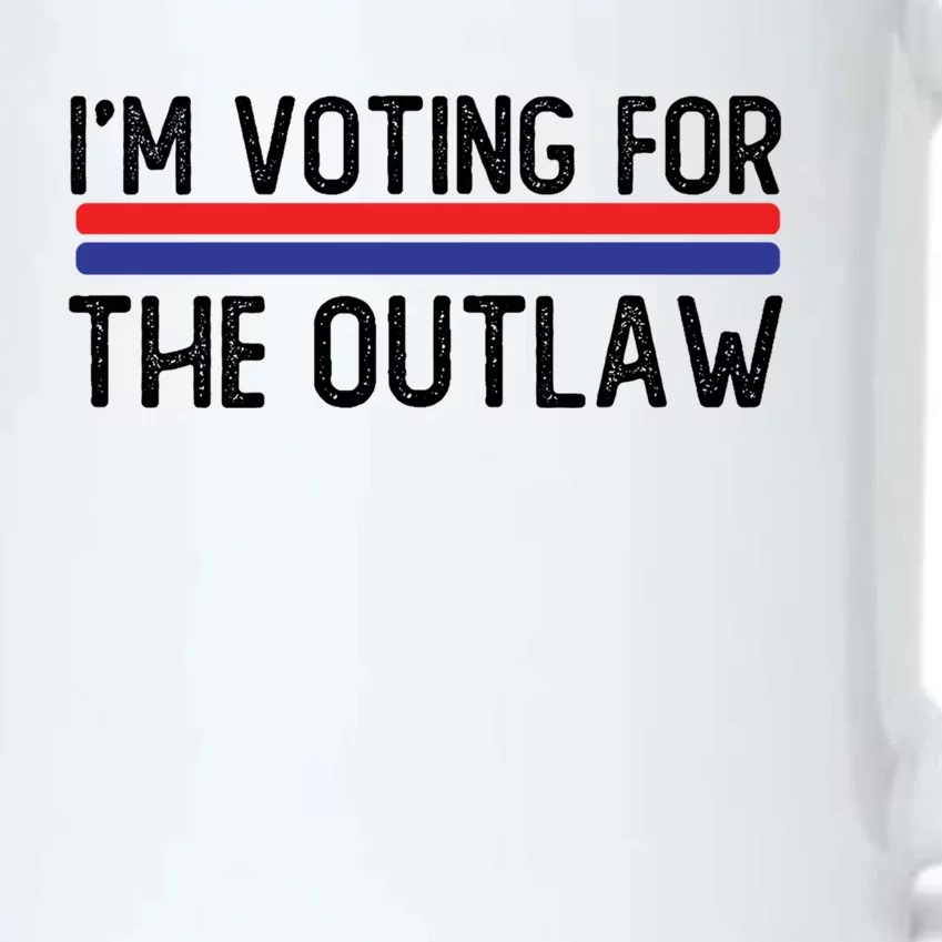 IM Voting For The Outlaw Cute Gift Fourth Of July Trump 2027 Gift Black Color Changing Mug