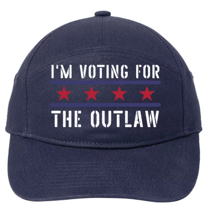 IM Voting For The Outlaw Great Gift Fourth Of July Trump 2033 Great Gift 7-Panel Snapback Hat