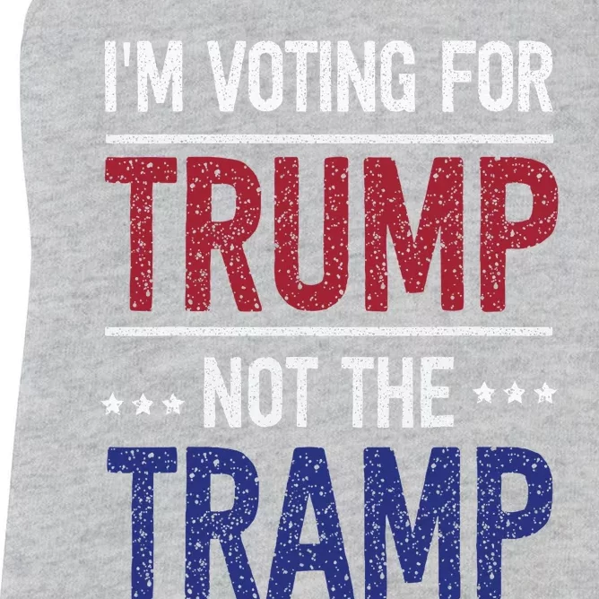 IM Voting For Trump Not The Tramp Women's Racerback Tank