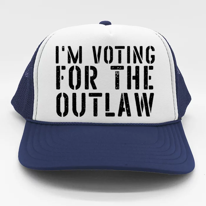 IM Voting For The Outlaw Gift Fourth Of July Trump 2034 Gift Trucker Hat