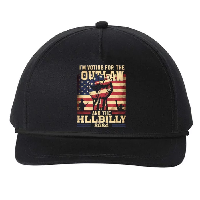 IM Voting For The Outlaw And The Hillbilly 2024 Snapback Five-Panel Rope Hat