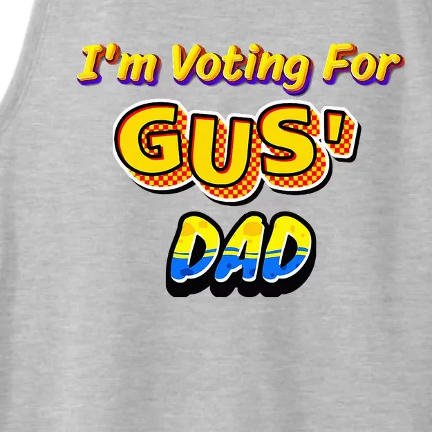 IM Voting For GusS Dad Ladies Tri-Blend Wicking Tank