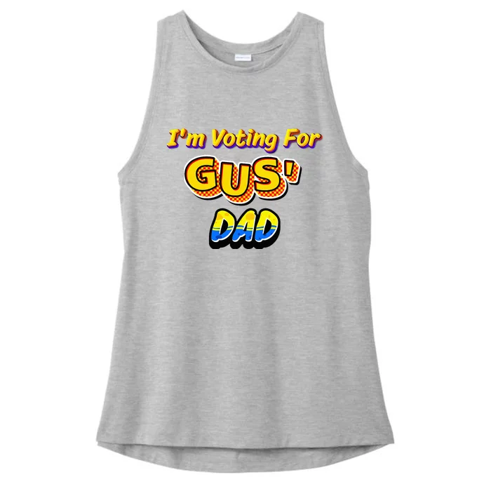 IM Voting For GusS Dad Ladies Tri-Blend Wicking Tank