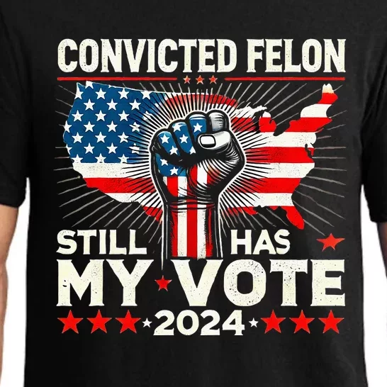 IM Voting For The Convicted Felon He Still Has My Vote Pajama Set