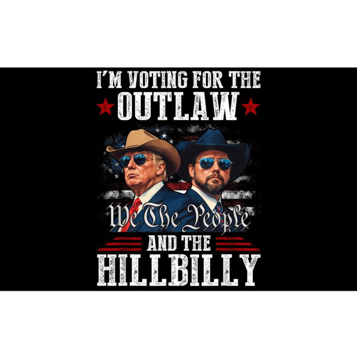 IM Voting For The Outlaw And The Hillbilly Trump Vance 2024 Bumper Sticker