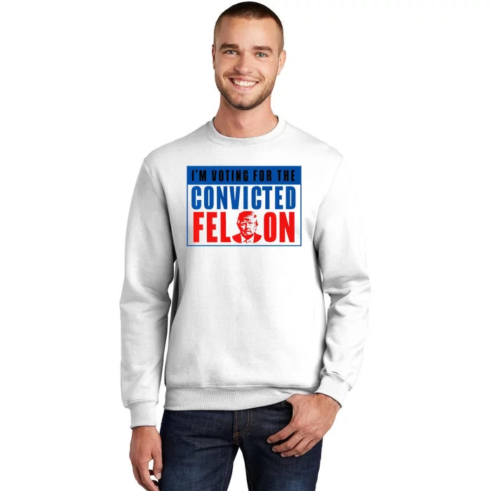 IM Voting For The Convicted Felon Donald Trump 2024 Premium Sweatshirt