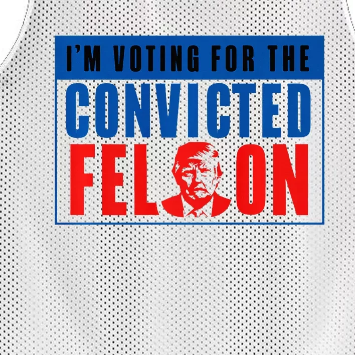 IM Voting For The Convicted Felon Donald Trump 2024 Premium Mesh Reversible Basketball Jersey Tank