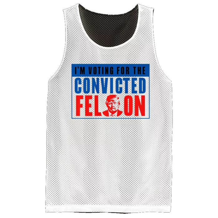 IM Voting For The Convicted Felon Donald Trump 2024 Premium Mesh Reversible Basketball Jersey Tank