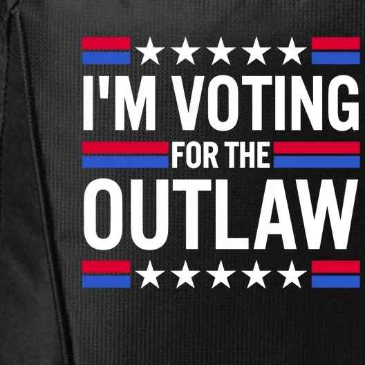 Im Voting For The Outlaw Funny Trump City Backpack