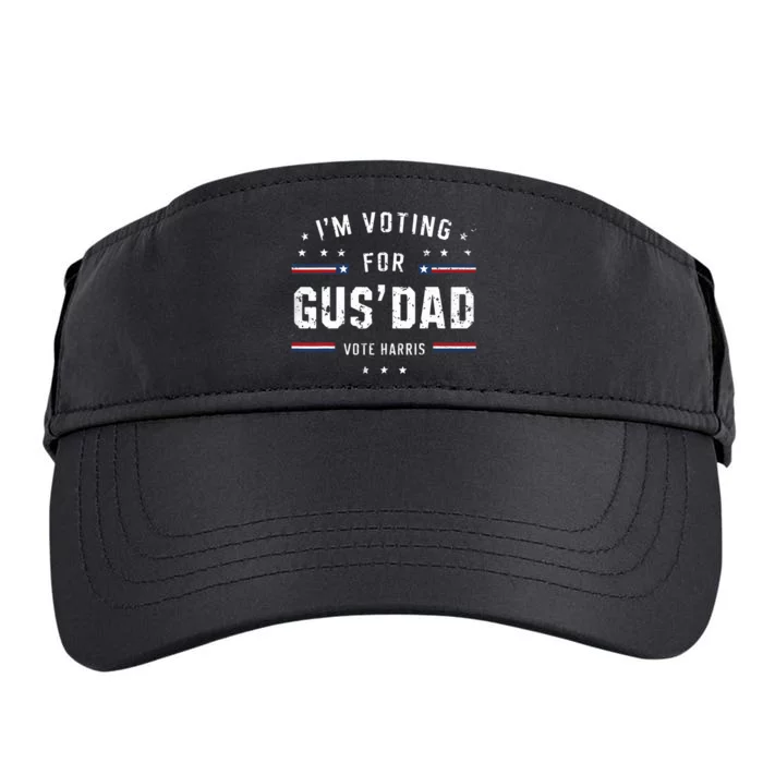 Im Voting For Gus Dad Harris Walz 2024 Adult Drive Performance Visor