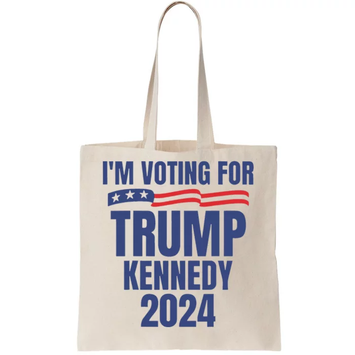 IM Voting For Trump And Kennedy 2024 Tote Bag