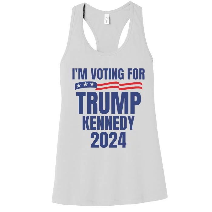 IM Voting For Trump And Kennedy 2024 Women's Racerback Tank