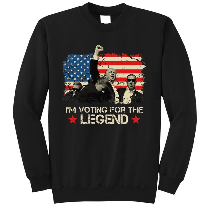 IM Voting For The Legend Trump American Flag Pennsylvania Sweatshirt