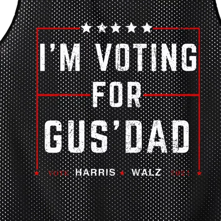 IM Voting For Gus Dad Vote Harris Walz 2024 Pres And Vice Mesh Reversible Basketball Jersey Tank