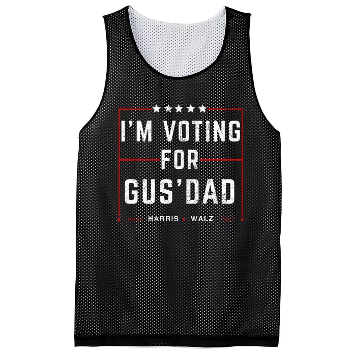 IM Voting For Gus Dad Vote Harris Walz 2024 Pres And Vice Mesh Reversible Basketball Jersey Tank