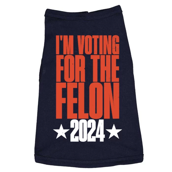 IM Voting For Felon Conviction Doggie Tank