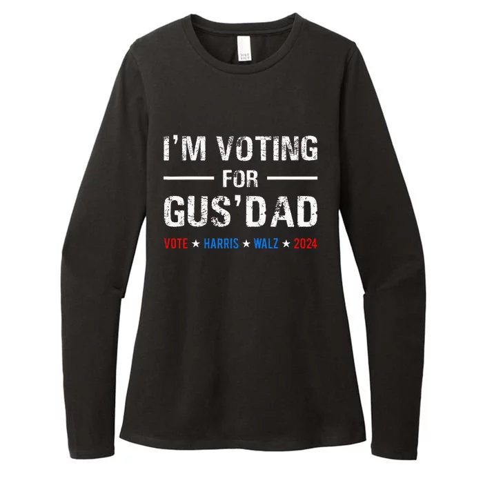 IM Voting For Gus Dad Vote Harris Walz 2024 Womens CVC Long Sleeve Shirt