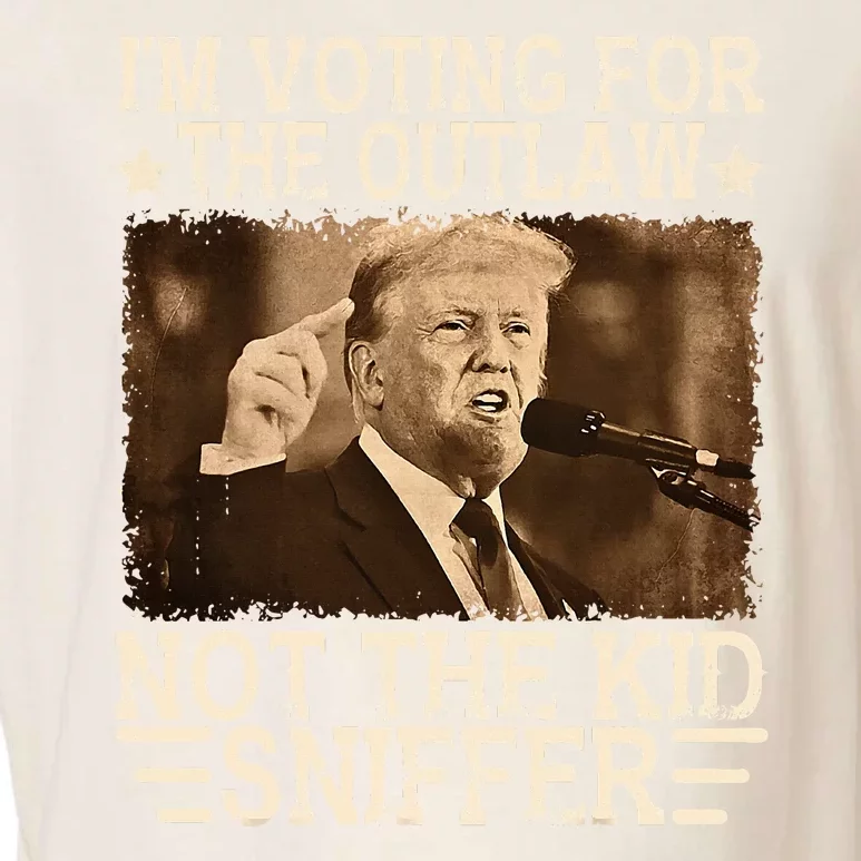 Im Voting For The Outlaw Not Sniffer Vote Trump 24 Garment-Dyed Women's Muscle Tee