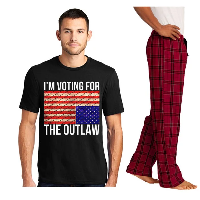 IM Voting For The Outlaw President Funny Election Pajama Set