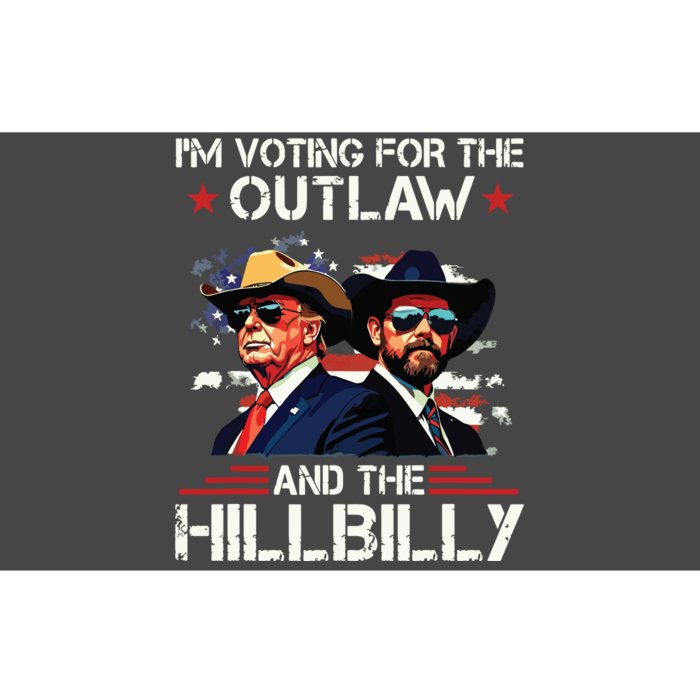 IM Voting For The Outlaw And The Hillbilly Trump Vance 2024 Bumper Sticker