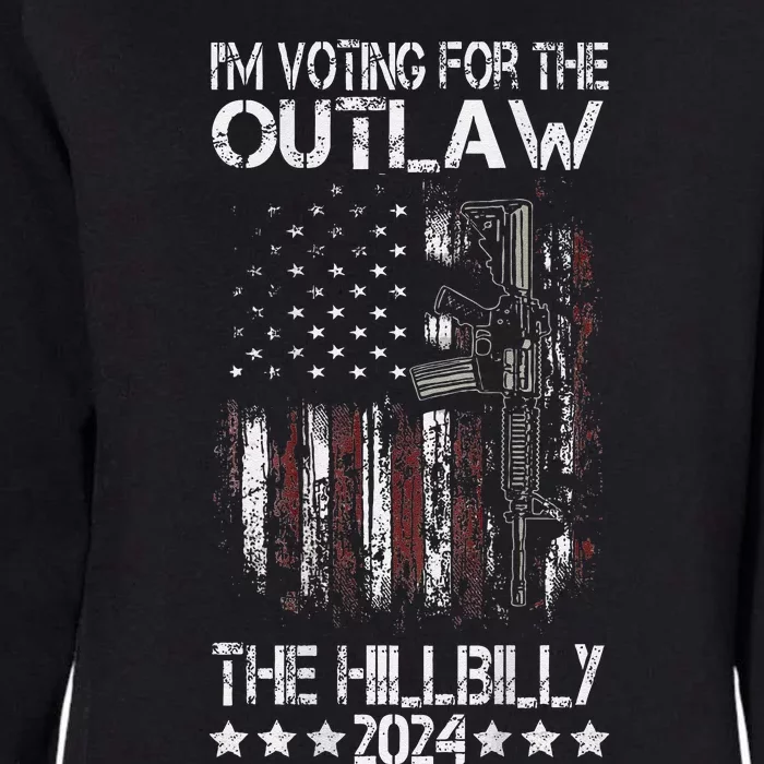 Im Voting For The Outlaw And The Hillbilly 2024 Womens California Wash Sweatshirt