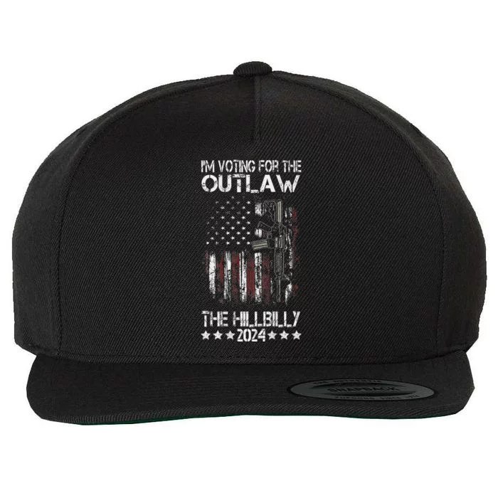 Im Voting For The Outlaw And The Hillbilly 2024 Wool Snapback Cap