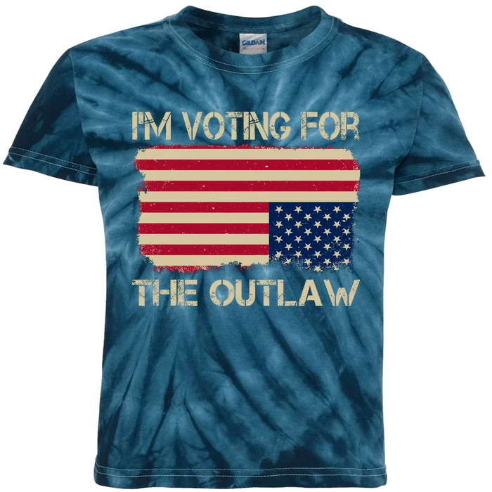 Im Voting For The Outlaw Kids Tie-Dye T-Shirt