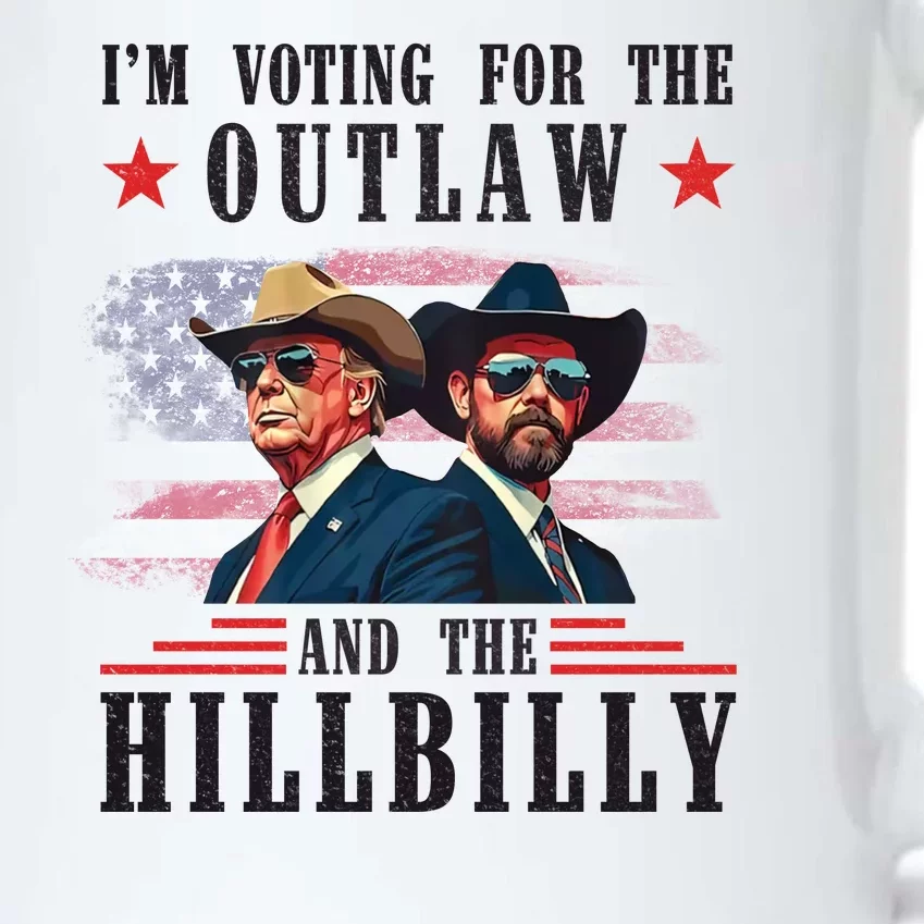 Im Voting For The Outlaw And The Hillbilly Trump Vance 2024 Black Color Changing Mug