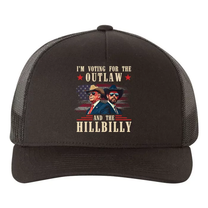 Im Voting For The Outlaw And The Hillbilly Trump Vance 2024 Yupoong Adult 5-Panel Trucker Hat