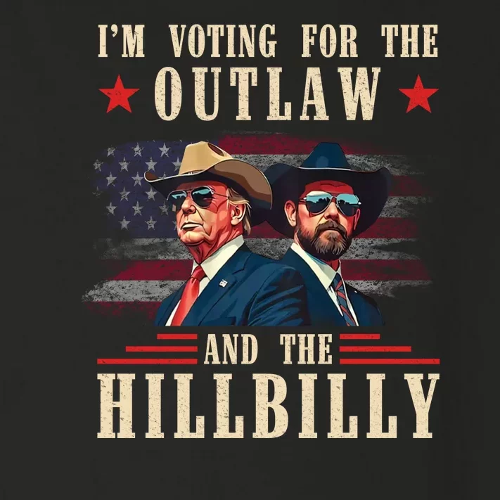 Im Voting For The Outlaw And The Hillbilly Trump Vance 2024 Toddler Long Sleeve Shirt