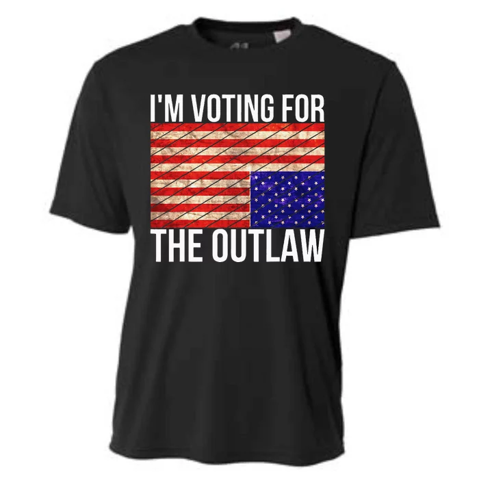 IM Voting For The Outlaw President Cooling Performance Crew T-Shirt