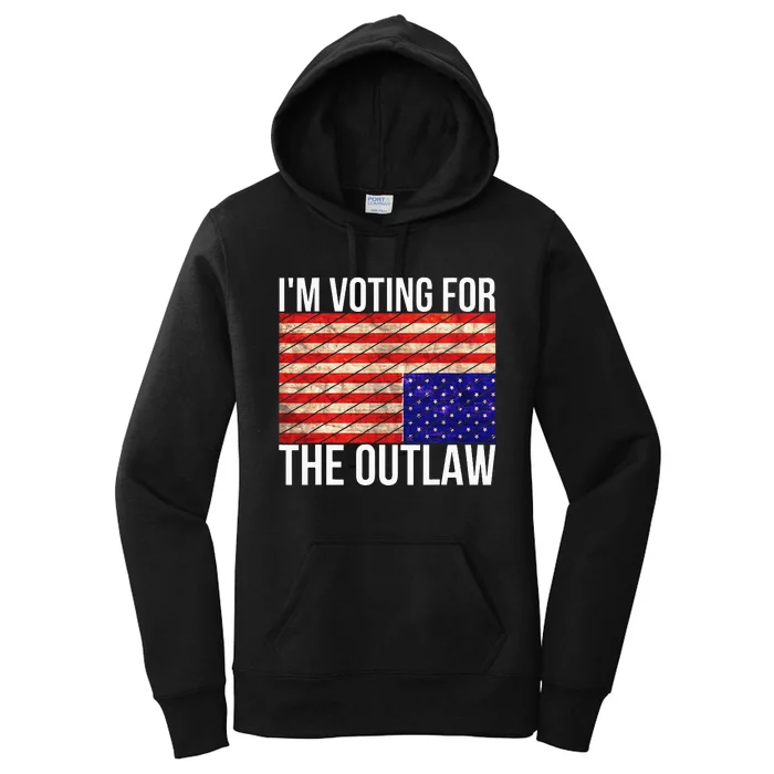 IM Voting For The Outlaw President Women's Pullover Hoodie