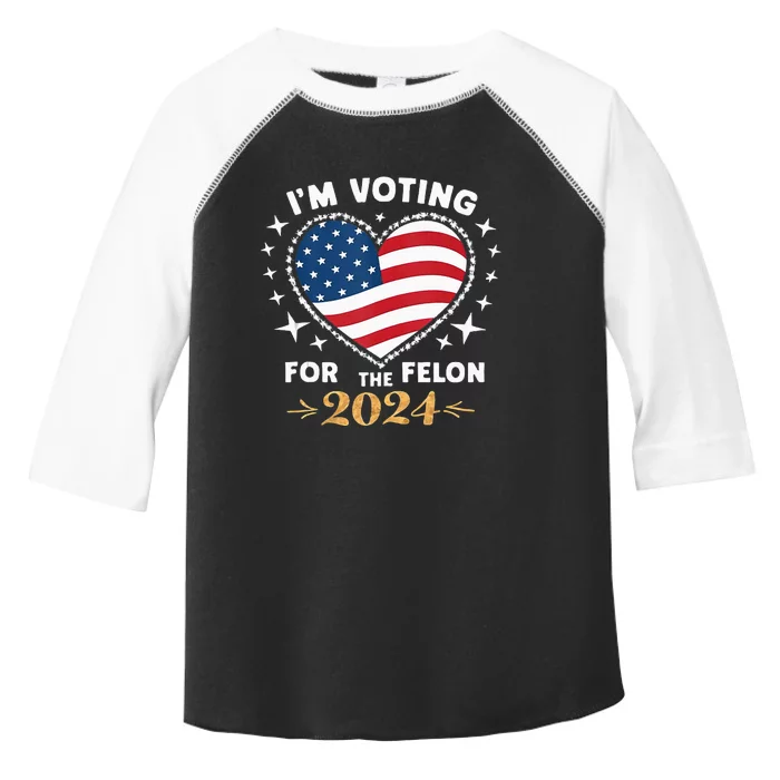 Im Vote For Convicted Felon America Women 2030 Toddler Fine Jersey T-Shirt