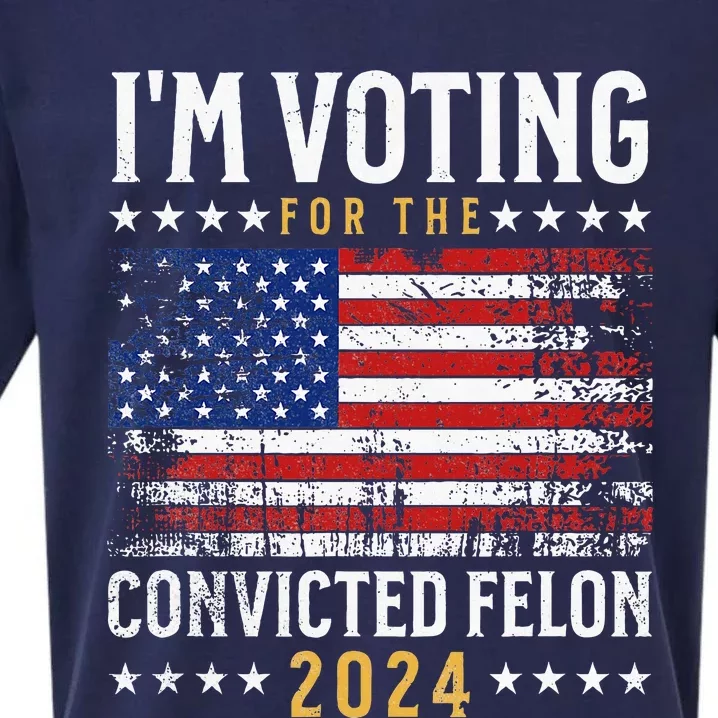 Im Voting Felon 2024 Voting For Felon Convicted Felon Sueded Cloud Jersey T-Shirt