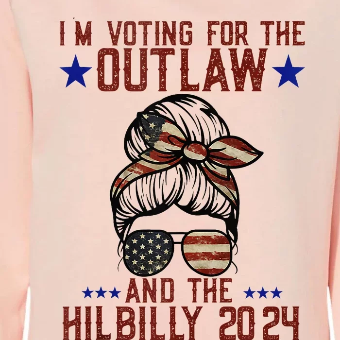 IM Voting For The Outlaw And The Hillbilly 2024 Womens California Wash Sweatshirt