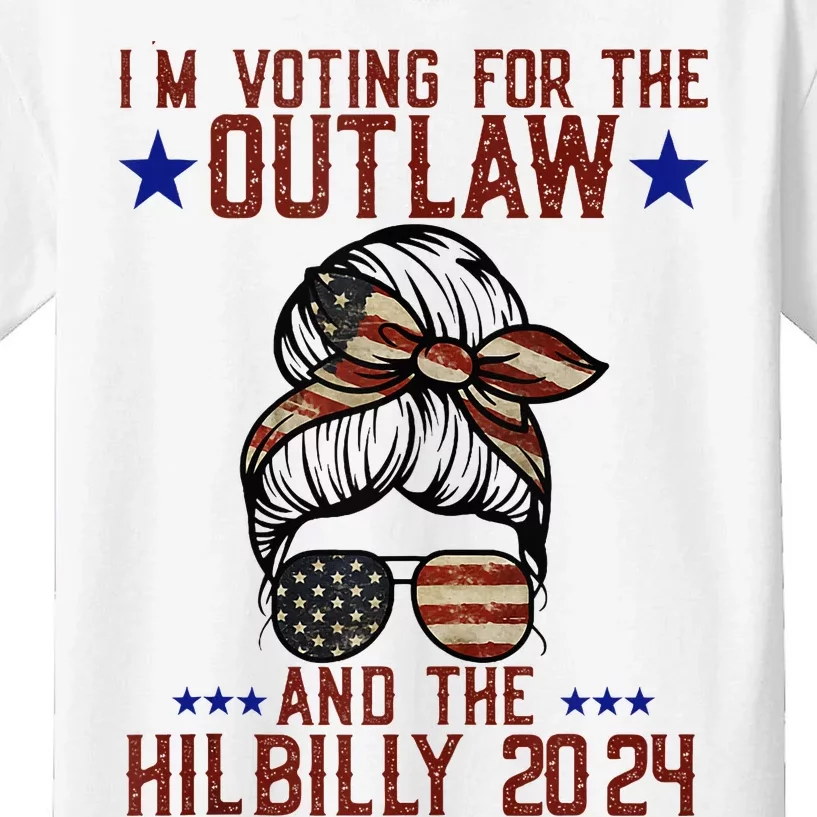 IM Voting For The Outlaw And The Hillbilly 2024 Kids T-Shirt