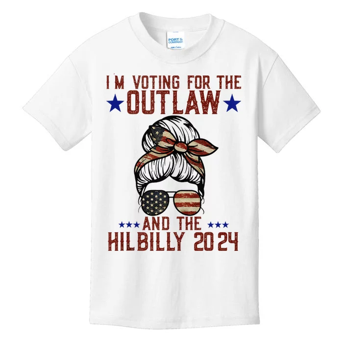 IM Voting For The Outlaw And The Hillbilly 2024 Kids T-Shirt